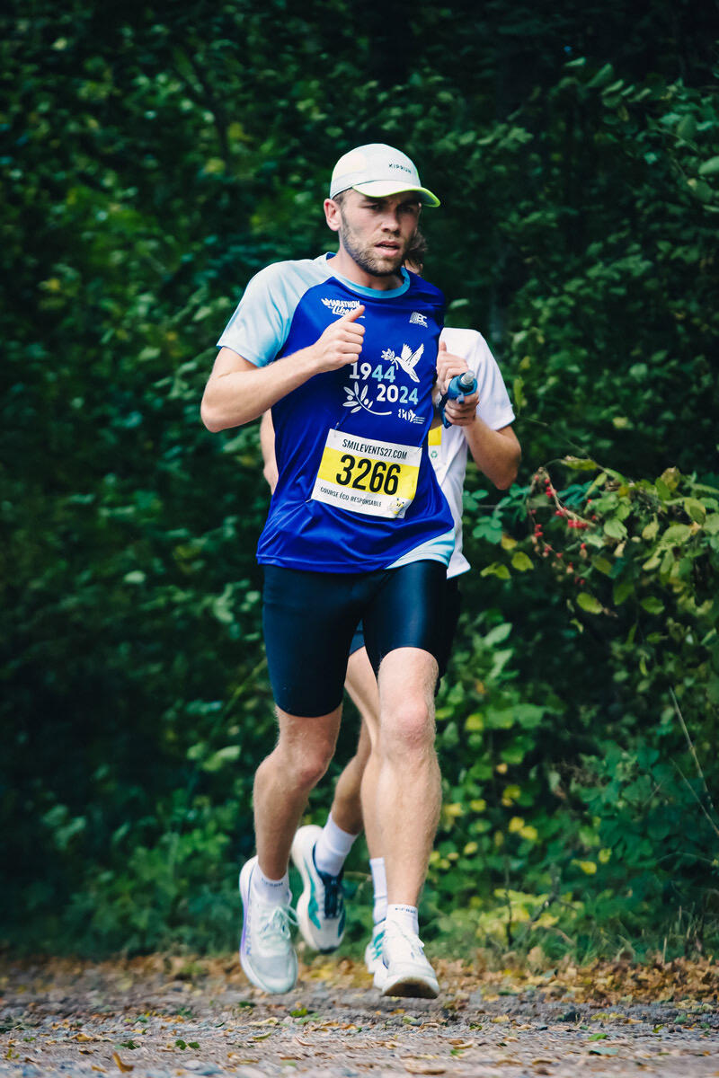 Mathieu Lefèvre, semi marathon pendant une préparation marathon en Normandie (Argentan)